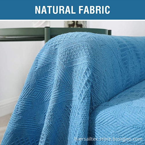 Geometrical Woven Jacquard Cotton Sofa Towel
